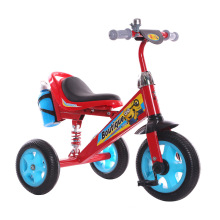 Nouveau design PU souple siège enfants tricycle avec bouteille